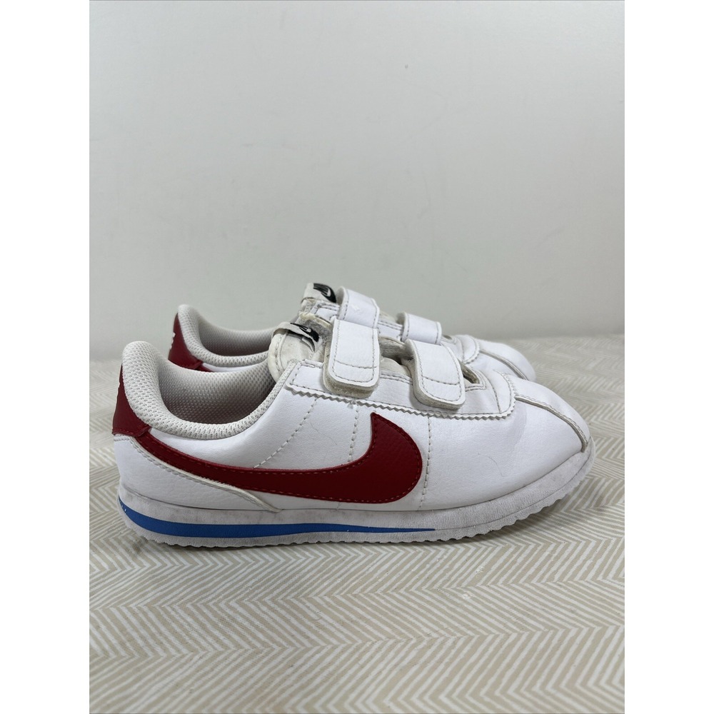 Nike Kids Cortez Basic SL Shoes Sneakers 904767-103 White Sz 13.5 C Forest Gump - Picture 5 of 15